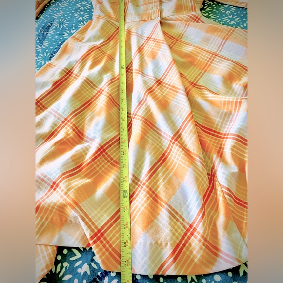 Avon Family Fashions 70’s Vintage Sz14 (photos measurements) Plaid Shirtdress - Picture 9 of 10